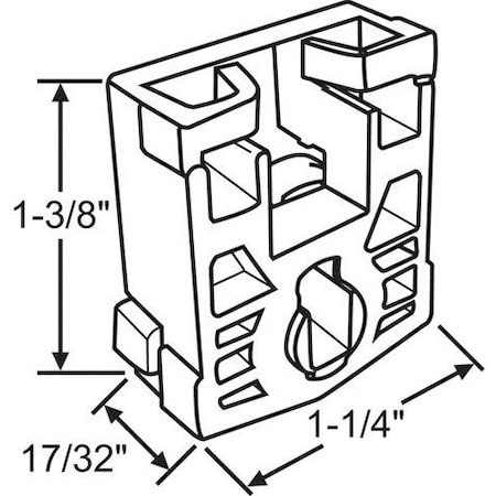 Strybuc LOCKING TERMINAL WHITE PUCK 62-831